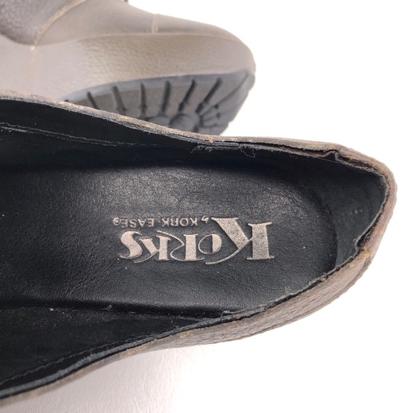 Korks Jenelle Oxford Lace-Up Platform Wedge Booties 7M - Picture 9 of 12